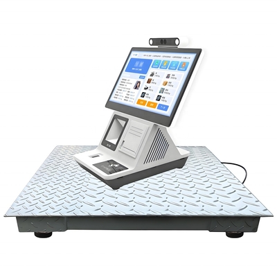 Customized Support 15.6inch Smart Ground Scale Platform with IoT LCD Display Touch Screen and Thermal Printing Receipt Label