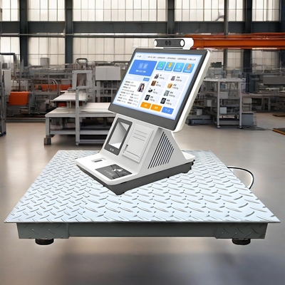 Customized Support 15.6inch Smart Ground Scale Platform with IoT LCD Display Touch Screen and Thermal Printing Receipt Label
