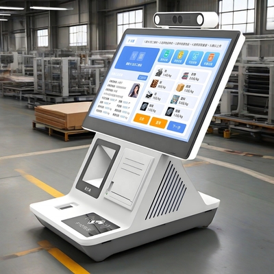 Customized Support 15.6inch Smart Ground Scale Platform with IoT LCD Display Touch Screen and Thermal Printing Receipt Label