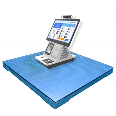 Customized Support 15.6inch Smart Ground Scale Platform with IoT LCD Display Touch Screen and Thermal Printing Receipt Label