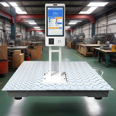 21.5' Smart Ground Scale Platform with IoT LCD Display Touch Screen Thermal Printing and OEM ODM High Resolution 1920*1080