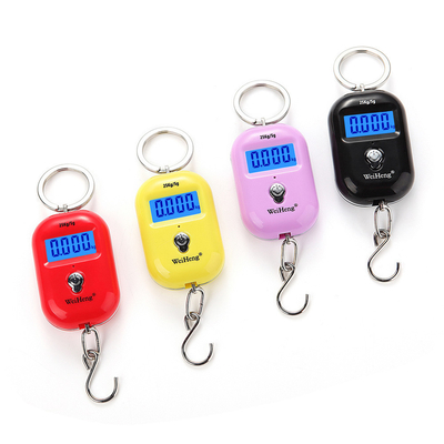 Weiheng Portable 25KG Luggage Scale Hanging LCD LED Display ABS Material 10G Accuracy OEM ODM Supported for Family-WH-A21