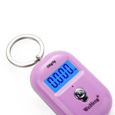 Weiheng Portable 25KG Luggage Scale Hanging LCD LED Display ABS Material 10G Accuracy OEM ODM Supported for Family-WH-A21