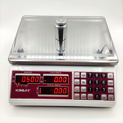30KG Electronic Kitchen Pricing Scale Battery Powered 1g Division WITH LID Function Weight Measuring Maximum 20KG