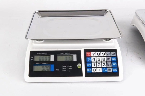 88lbs/40kg Max Capacity Battery Powered Scale Perfect for Kitchen and Food Produce Weight Measuring in Commercial Settings
