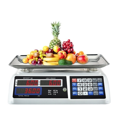 88lbs/40kg Max Capacity Battery Powered Scale Perfect for Kitchen and Food Produce Weight Measuring in Commercial Settings