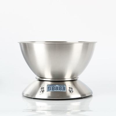 Stainless Steel Kitchen Scale with Battery Power Source and Accurate Weight Measuring Function