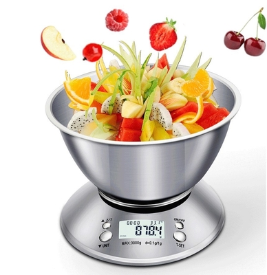 Digital Scale Type Stainless Steel Electronic 5kg 1g Precision Kitchen Scales for Weight Measuring and Food Balance