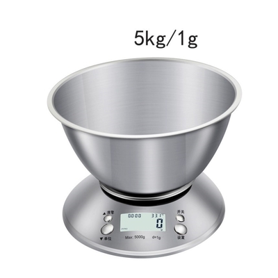 Digital Scale Type Stainless Steel Electronic 5kg 1g Precision Kitchen Scales for Weight Measuring and Food Balance