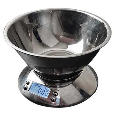5KGS/1G Bowl Designed Higher Accuracy Digital Food Vegetable Weighing Scale with Digital Display TS-EK34 Stainless Steel
