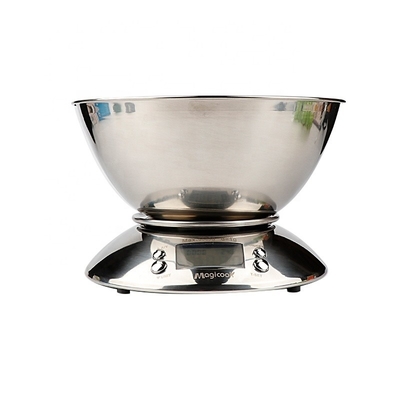 Stainless Steel Material 201 ABS Base Digital Kitchen Scale in 215*145mm Product Size for Accurate and Easy Weighing