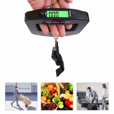40kg 50kg Hanging Electronic Portable Airport Digital Baggage Weight Scale Manual Hook Battery Powered for Travel Luggage