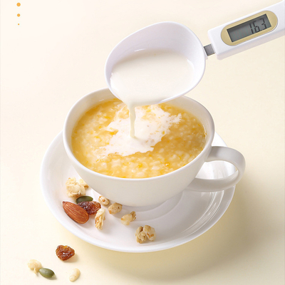 Mini Powder Grams Ounces Food Weight Measuring Spoon 1g Division Accessories ABS Plastic Kitchen Scale with Scale Tray