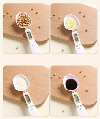 Mini Powder Grams Ounces Food Weight Measuring Spoon 1g Division Accessories ABS Plastic Kitchen Scale with Scale Tray