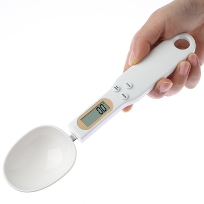 500g 0.1g Digital Kitchen Scale Cooking Food Weighing Spoon Measure LCD Display Button Battery Included High Precision