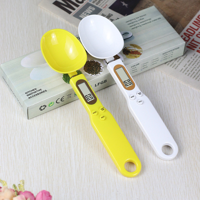 Home Kitchen Electronic Kitchen Scale 500g 0.1g LCD Digital Measuring Food Flour Digital Spoon Scale with Button Battery