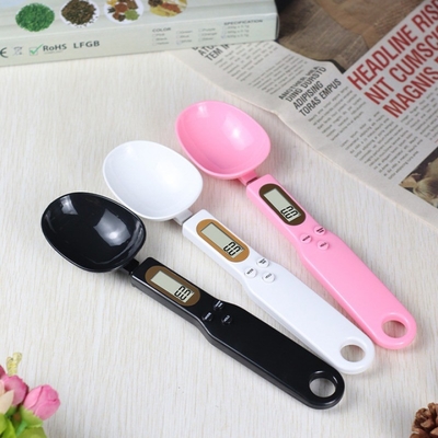 Home Kitchen Electronic Kitchen Scale 500g 0.1g LCD Digital Measuring Food Flour Digital Spoon Scale with Button Battery