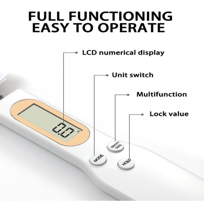 Home Kitchen Electronic Kitchen Scale 500g 0.1g LCD Digital Measuring Food Flour Digital Spoon Scale with Button Battery
