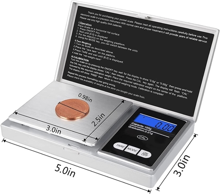 Customizable Portable Digital Jewelry Gold Scale Mini 200g 0.01g Electronic Pocket Gram Scale With Calculator Convenient