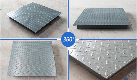 Carbon Steel and Checkered Platform Truck Scale Made Industrial Platform Weighing Scales with Yaohua A12E Indicator