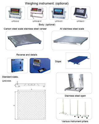 Peel Features High Precision Industry Platform Floor Scale Pallet Truck Scale for Animal -10- 40C