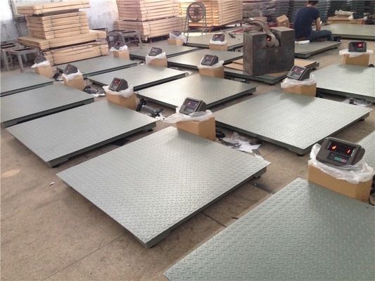 2000kg LED Display Industrial Digital Platform Floor Weighing Scale with OEM Customized Support and Design 1.2m*1.2m Size