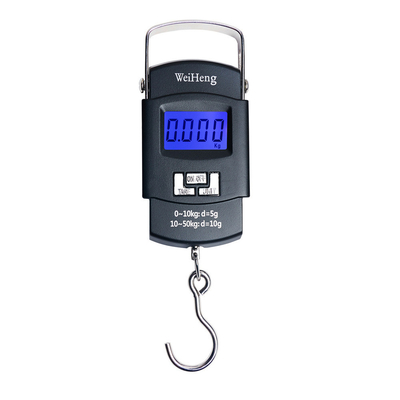 ODM Customized ABS Material 50 kg 110LBS Digital Electronic Handheld Baggage Scale with LCD LED Display and 10g Accuracy