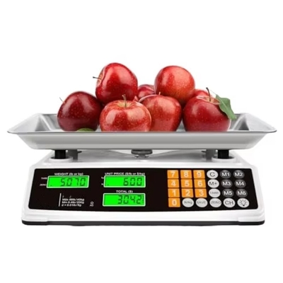 Precision LCD Commercial Portable Digital Food Electronic Computing Scales WITH LID Veidt Weighing ACS-809 Stainless Steel