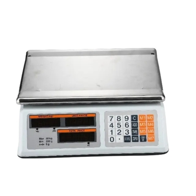Rectangle Veidt ACS-809 30kg Stainless Steel Commercial Scale for Accurate Weight Measuring in Restaurant Food Cash Drawer