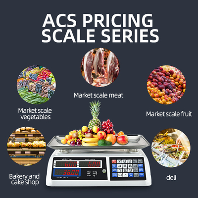 1g Accuracy ABS Material Digital Electronic Bench Scale with LED/LCD Display 40kg Capacity Customizable in Other Colors