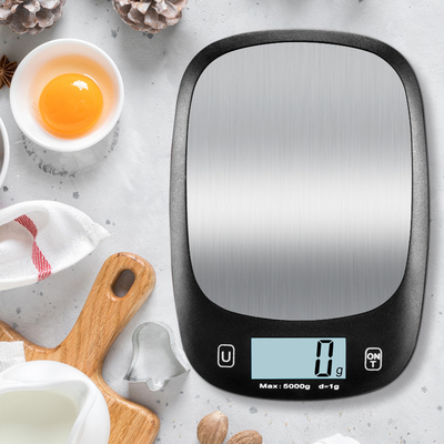 Solid Pattern Type Stainless Steel Electronic Kitchen Scale 5kg 11lb Weight Measuring Tool with Patented Technology