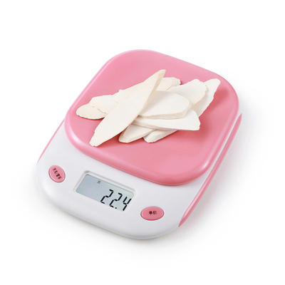 3kg/0.1g Mini Digital Kitchen Scale with Lid ABS Plastic Smart Battery Food Balancing Machine