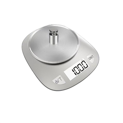 Veidt ROUND 5kg Stainless Steel Food Scale Smart Food Weight Scale Digital Kitchen Scale Battery Operated and ROUND Design
