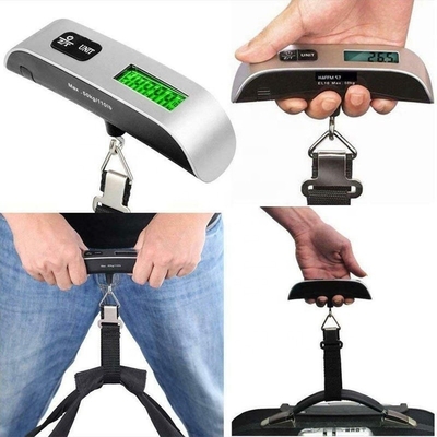 110 lb/50 kg Portable Electronic Digital Luggage Scale Battery Powered for Accurate and Convenient Suitcase Weighing