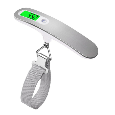 50kg/10g Portable Baggie Weight Airport Digital Weighing Scale for Luggage Green Backlight SS Color 304 Stainless Steel