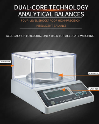 LCD Display High Precision 0.001g Jewelry Gold Gram Balance Scale Customizable Kitchen Scale Stainless Steel ABS Plastic
