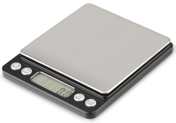 J R Electronic Nutrition Food Scale 0.1g 1000g 2000g 3000g Blue Backlit LCD Display Transparent Tray 2x1.5VAAA Batteries