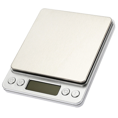 J R Electronic Nutrition Food Scale 0.1g 1000g 2000g 3000g Blue Backlit LCD Display Transparent Tray 2x1.5VAAA Batteries