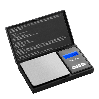ABS Stainless Steel Precision Mini Electronic Pocket Scale for Jewelry 0.01g Diamond LCD Display Battery Powered 12 Months