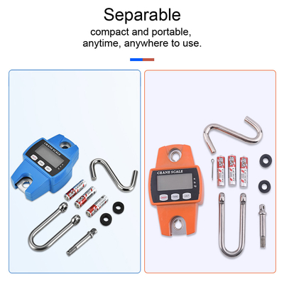 Customized Support Digital LCD Industrial Scale with Waterproof Detachable Hook and Blue Orange Display OEM/ODM Supported