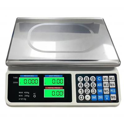 Bench Scale ABS Material Direct Digital 30kg/40kg High Accuracy 1g LED/LCD Display OEM Customizable