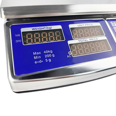 30kg Digital Stainless Steel LCD Bench Scale ACS Computing Weight Scale 40kg 35kg 30kg 15kg 6kg Fruit Balance 1g Display