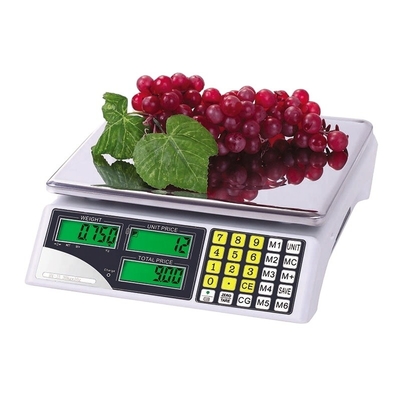 Supermarket Pricing 30kg Digital Counting Scale with LED Display Kg/G/Lb/Oz Stainless Steel Plate 0.1g Accuracy ABS ODM