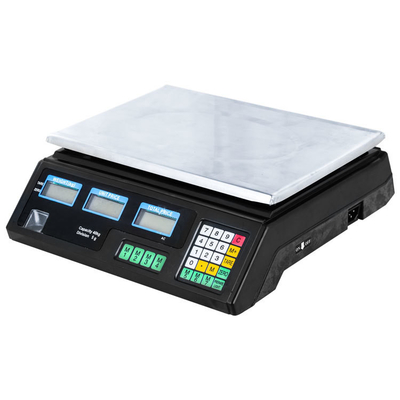 40kg Commercial Table Scale for Fruit Store Accurate Weighing Platform Plastic Stainless Steel Electronic Components