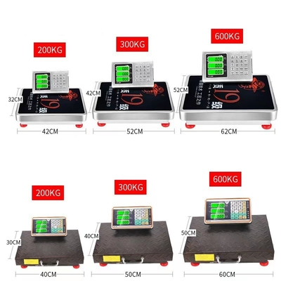 Industrial Scale Wireless 200kg to 600kg Bench Scale with LED/LCD Display and Floor Weighing Function