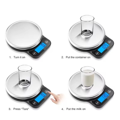 High Accuracy Digital Kitchen Electric Food Weight Measuring Machine Smart Nutrition with Battery Power Source