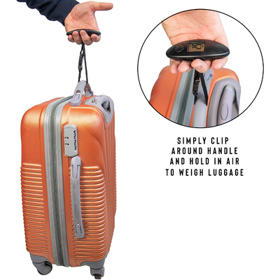 Portable Digital Hanging Luggage Scale for Travel Customized Capacity 40kg/100g Electronic Battery Powered Handheld Suitcase