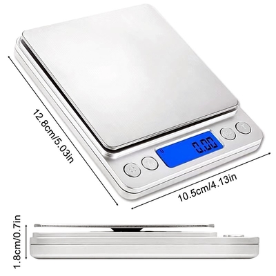 ABS Plastic Jewelry Scale I2000 Portable 2000g Mini Digital Weighing Scale 0.1g High Precision for Weight Measurement