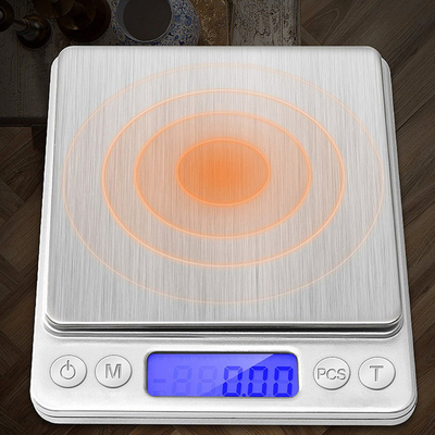 Low MOQ Digital Kitchen Scale with and Weight Measuring Function in Metal Wire-drawing Stainless Steel