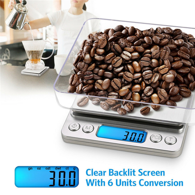 Caterers Canteens Precision LCD Electronic Jewelry Scale 0.01g/0.1g/500g/1kg Digital Weight Measuring Balance for Kitchen Tea Baking Jewelry